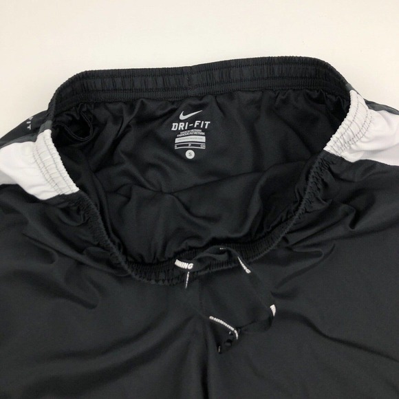 Nike DRI-FIT 3" Womens Running Shorts Size Small Lined Black White Gray - Picture 5 of 12